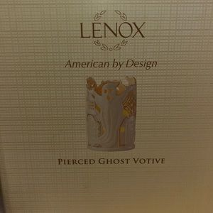 Brand New in Box Pierced Ghost Votive Lenox